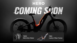 New Full Carbon Fiber Full Suspension 2024 Heybike Ebike Model at CES 2024 [upl. by Tasia]