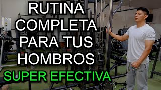 RUTINA COMPLETA PARA TUS HOMBROS [upl. by Rogers]