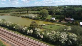 Fishing Lakes off Soss Lane Misterton Aerial Footage [upl. by Elke]