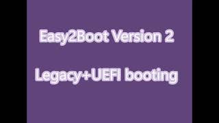 Setting up an Easy2Boot v2 LegacySecureboot UEFI multiboot drive increased volume [upl. by Kerns]