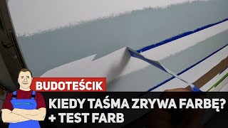 Odcinanie koloru zrywanie taśmy rwanie farby BECKERS MAGNAT DULUX ŚNIEŻKA [upl. by Haduj]