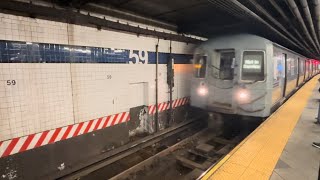 1 3 4 6 A F M Q Trains In Action  NYC Subway [upl. by Enajaras480]