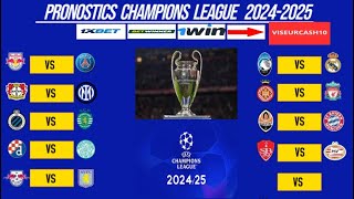 pronostic foot CHAMPIONS LEAGUE  les meilleurs pronostics CHAMPIONS LEAGUE 10122024 20242025 [upl. by Anilah]