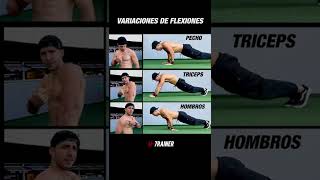 Variaciones De Flexiones Para PechoHombro Y Triceps Shorts [upl. by Mullac]