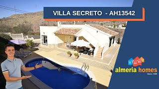 UNDER OFFER 3 bedroom villa for sale in Arboleas with an 8x4m pool  Villa Secreto  AH13542 [upl. by Lletnahc]