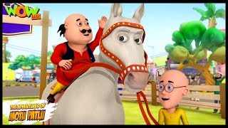 Motu Patlu Cartoons In Hindi  Animated cartoon  Circus ka ghoda  Wow Kidz [upl. by Ecadnarb]