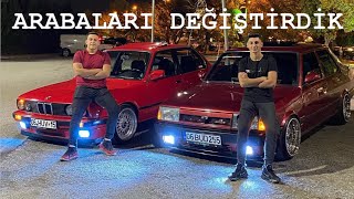 BİR GÜNLÜĞÜNE ARABALARI DEĞİŞTİRDİK TURBOBUD VE E30 [upl. by Ynohtnad]