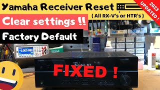 How To Reset Yamaha Av Receiver [upl. by Esirec]