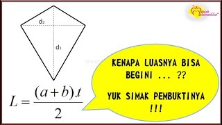 PEMBUKTIAN RUMUS LUAS LAYANG  LAYANG  BAGUN DATAR [upl. by Mikkanen]