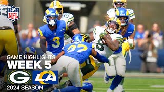 Green Bay Packers vs Los Angeles Rams Game Highlights  NFL 2024 Week 5 [upl. by Hobie]