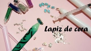 DIY LAPIZ CERA para levantar pedrería o bisutería de uñas [upl. by Ninette]