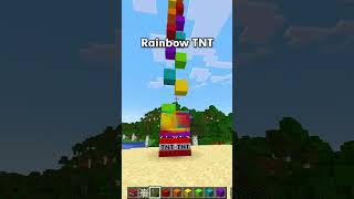 Minecraft Rainbow TNT shorts [upl. by Asssilem]