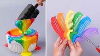 The Best Satisfying Rainbow Cake Decorating Compilation  So Yummy Colorful Cake Tutorials [upl. by Vullo]