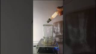 Tesla Coil 🌩️ bottle  bulb 💡teslacoil lighting experiment [upl. by Desdamona]