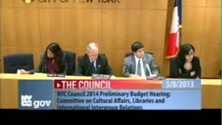 NY City Council Testimony Committee To Save The NYPL [upl. by Erusaert248]