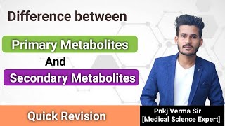 Primary and Secondary Metabolites  Hindi  Biology [upl. by Tobe180]