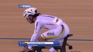 Mens Omnium  Points Race  2016 UCI Track Cycling World Championships [upl. by Acnaib465]