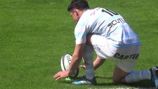 La belle pénalité de DAN CARTER  Racing 92 Vs Pau  2017 [upl. by Ykroc]