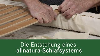 So entsteht Ihr hochflexibles Schlafsystem quotSanavitaPlusquot  allnatura Schlafsystem [upl. by Sherl]