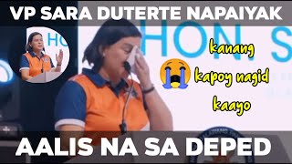 VP SARA DUTERTE UMIYAK SA SPEECH AALIS NA SA DEPED [upl. by Abraham]