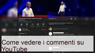 Come vedere i commenti su YouTube  Salvatore Aranzulla [upl. by Nerret]