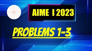 2023 AIME I Problems 13 [upl. by Mahan]