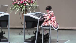 エレクトーン 150322 YAMAHA ＪＥＦ全店大会 金賞 「大和」YAMATO J専3年・8歳8 years old エレクトーン [upl. by Wollis]