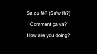 Common phrases in Martiniques Creole  Learn Martiniques Creole  Créole martiniquais [upl. by Natek]