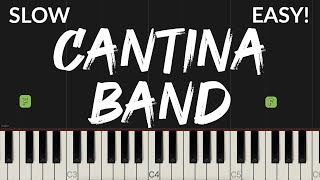 Cantina Band  Star Wars  EASY Piano Tutorial [upl. by Placidia]