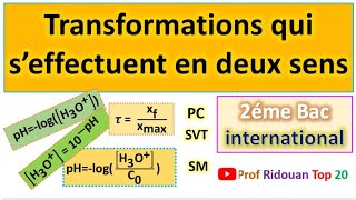 transformations qui seffectuent en deux sens 2 bac pcsvtsm [upl. by Ijar]