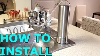 HOW TO INSTALL Waterdrop WDCTF01 Countertop Water Filter [upl. by Einohpets]