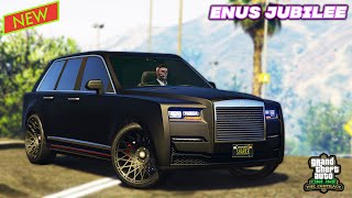 GTA 5 Online Enus Jubilee Aggressive Customization amp Review  NEW DLC CAR  RollsRoyce Cullinan SUV [upl. by Zwiebel]