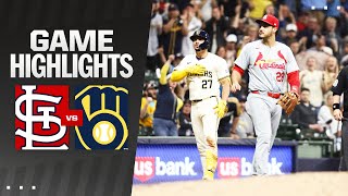 Cardinals vs Brewers Game Highlights 51024  MLB Highlights [upl. by Liuqa450]