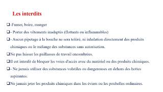 Vidéo de contenu TP 1 de chimie Générale L1 [upl. by Linders]