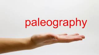 How to Pronounce paleography  American English [upl. by Hpesoj473]