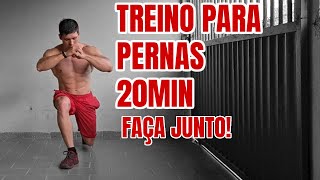 TREINOS PARA PERNAS  20 min  Faça Junto [upl. by Zanlog406]