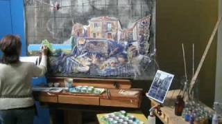 Fresco painting from start to finish thru timelapse photography [upl. by Rhea]