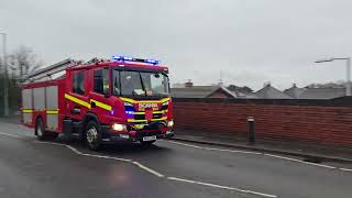 Merseyside Fire amp Rescue Service  Formby Responding On Blue Lights amp Two Tones [upl. by Ordnajela]