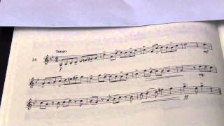 Violin Grade 5 Sight Reading No 14 Tango [upl. by Llejk]