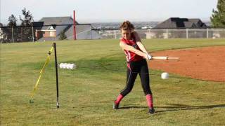 The Swing Coach Softball Batting Trainer Videowmv [upl. by Tower]