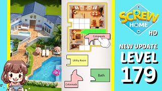 Screw Home Level 179 Solution Walkthrough New Version [upl. by Rhona]