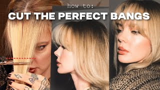 ✂️HOW TO CUT BANGS AND STYLE THEM AT HOME step by step [upl. by Ydur]