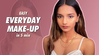 5min Natural ‘No Foundation’ Everyday Makeup [upl. by Eisiam]