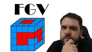 FGV2021 Um cubo com 4 cm de aresta será construído a partir de 64 cubinhos de 1 cm de aresta cada [upl. by Aniloj536]