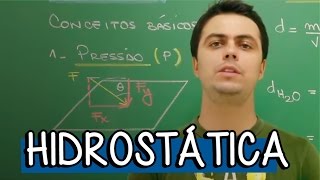 Hidrostática Conceitos de Pressão  Extensivo Física  Descomplica [upl. by Ennirak]