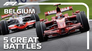 Five Brilliant Battles at the Belgian Grand Prix [upl. by Sacksen]