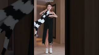 Black and White Striped Woolen Poncho  Wool cotton fabric winter sweater for girls ZoeStyle1 [upl. by Spence]