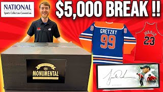 Opening a 5000 Upper Deck National Mystery Monumental Box [upl. by Vigen]