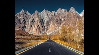 Karakoram Highway Toward Passu cones HD  YouTube [upl. by Etteinotna]