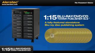 Aleratec 115 Bluray DVD CD Tower LightScribe Publisher SLS  part 260203 [upl. by Esinyl]